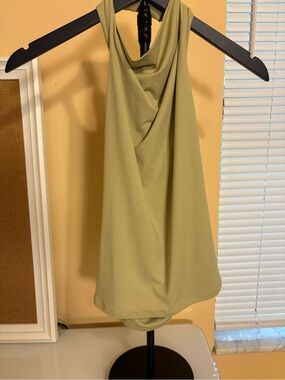 House of Harlow 1960 Draped Halter Camisole style Top - Sage Green
